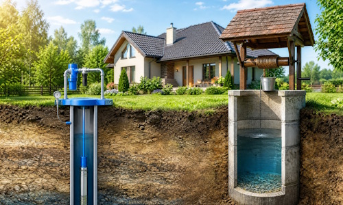 Автономное водоснабжение загородного дома Ступино: скважина или колодец 